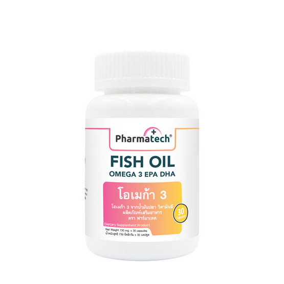 Pharmatech โอเมก้า 3 จากน้ำมันปลา วิตามินอี บรรจุ 30 แคปซูล