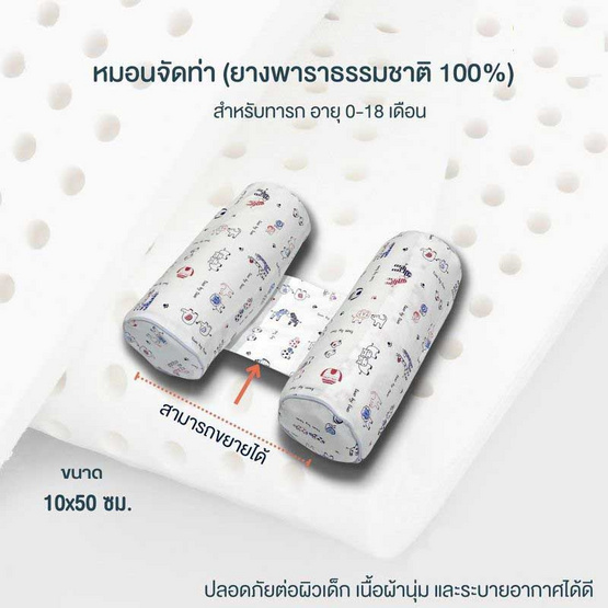 Ventry Baby Adjustment bolster หมอนข้างจัดท่า สำหรับเด็กแรกเกิด