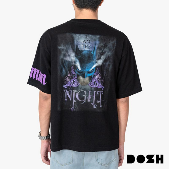 DOSH OVERSIZED SHORT SLEEVE T-SHIRTS BATMAN เสื้อยืดโอเวอร์ไซส์ DBMT5302