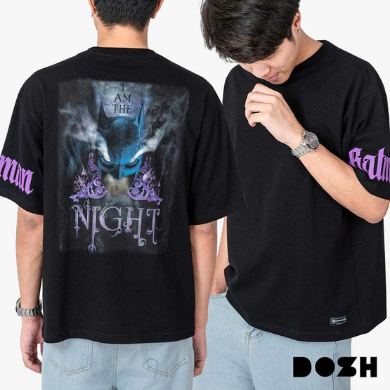 DOSH OVERSIZED SHORT SLEEVE T-SHIRTS BATMAN เสื้อยืดโอเวอร์ไซส์ DBMT5302