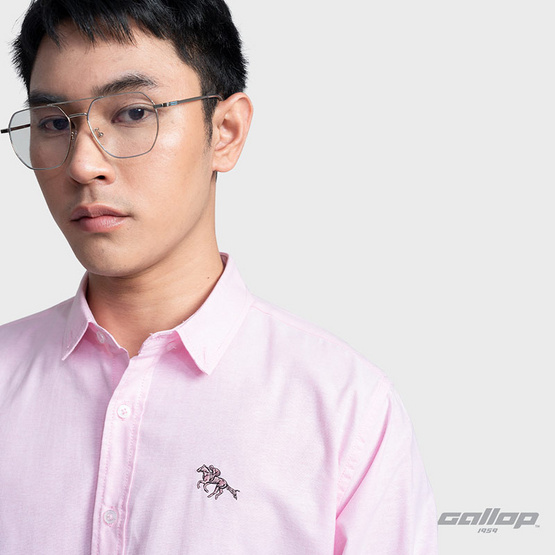 GALLOP  OXFORD CASUAL SHIRT เสื้อเชิ๊ตแขนยาว ผ้า OXFORD รุ่น GW9032