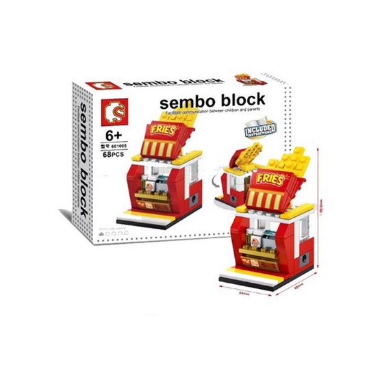 Qman Sembo ตัวต่อร้านเฟรนฟรายส์ (TMSB 601005)