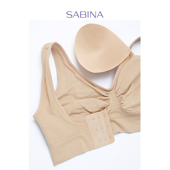 Sabina เสื้อชั้นใน ไม่มีโครง รุ่น Habpy Lady รหัส SVXA890ASFS (แพ็ก 2 ชิ้น)