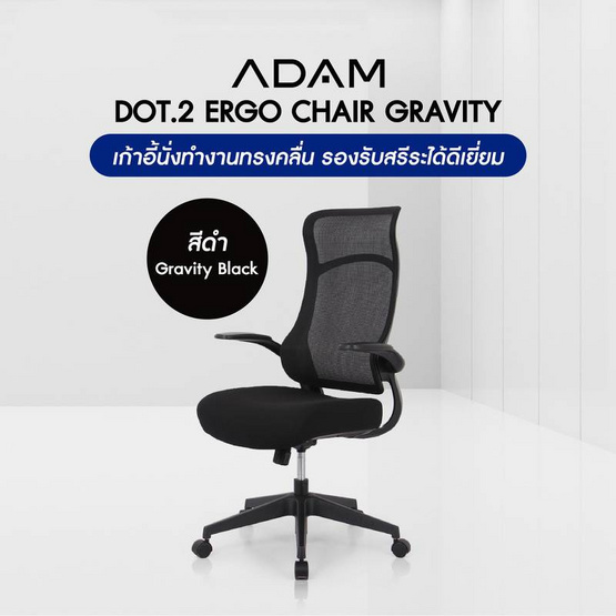 ADAM เก้าอี้ทำงานเพื่อสุขภาพ DOT2 ERGO CHAIR GRAVITY