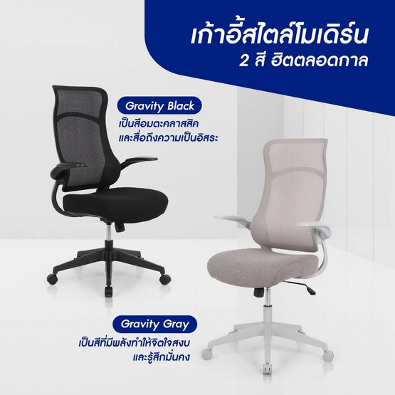 ADAM เก้าอี้ทำงานเพื่อสุขภาพ DOT2 ERGO CHAIR GRAVITY