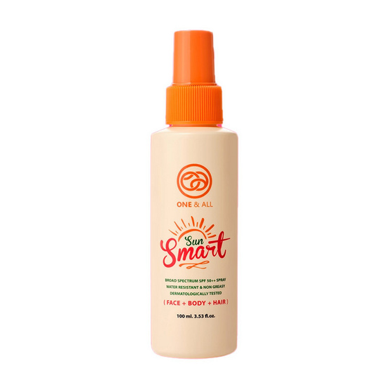 One&All สเปรย์กันแดดสูตรใส Sun Smart Sun Protection Spray SPF 50+ PA++++ 100 มล.