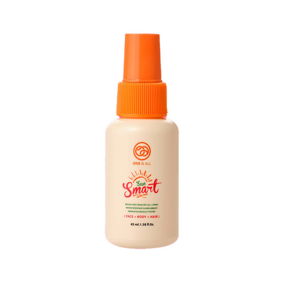 One&All  สเปรย์กันแดดสูตรใส Sun Smart Sun Protection Spray SPF 50+ PA++++ 45 มล.