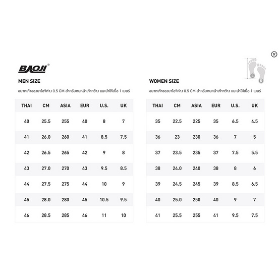 BAOJI บาโอจิ รองเท้าผ้าใบผู้ชาย รุ่น BJM717