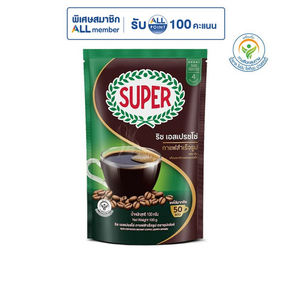 ชุปเปอร์ กาแฟสำเร็จรูป ริช เอสเปรสโซ่ 100 กรัม