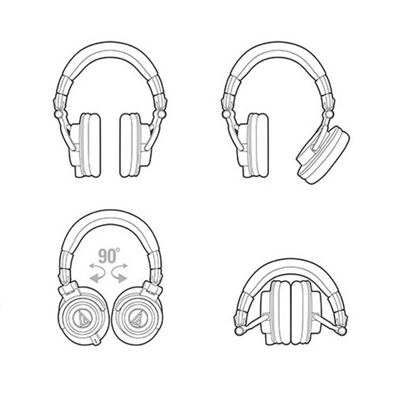 Audio Technica หูฟัง รุ่น ATH-M50X