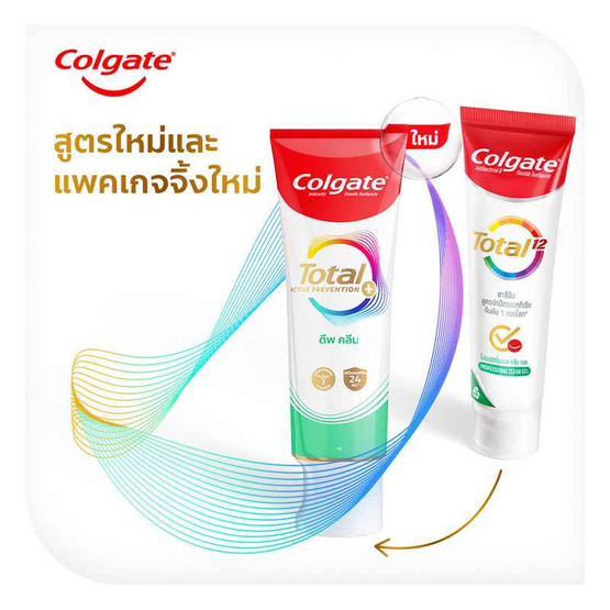 คอลเกต ยาสีฟัน โททอล ดีพ คลีน เจล 80 กรัม (แพ็ก 6 ชิ้น) คอลเกต ยาสีฟัน โททอล ดีพ คลีน เจล 80 กรัม (แพ็ก 6 ชิ้น)