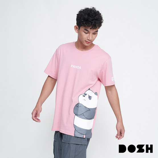 DOSH UNISEX T-SHIRTS WE BARE BEARS เสื้อยืดคอกลม แขนสั้น DBBMT5025