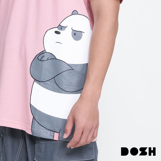 DOSH UNISEX T-SHIRTS WE BARE BEARS เสื้อยืดคอกลม แขนสั้น DBBMT5025