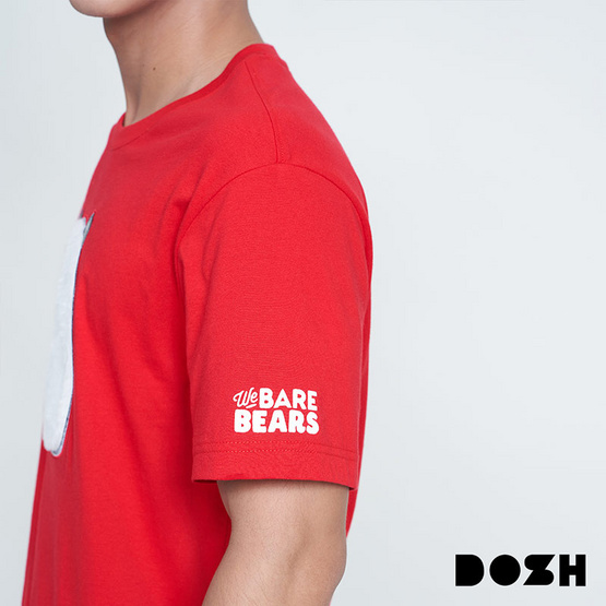 DOSH UNISEX T-SHIRTS WE BARE BEARS เสื้อยืดคอกลม แขนสั้น ผู้ชาย DBBMT5038