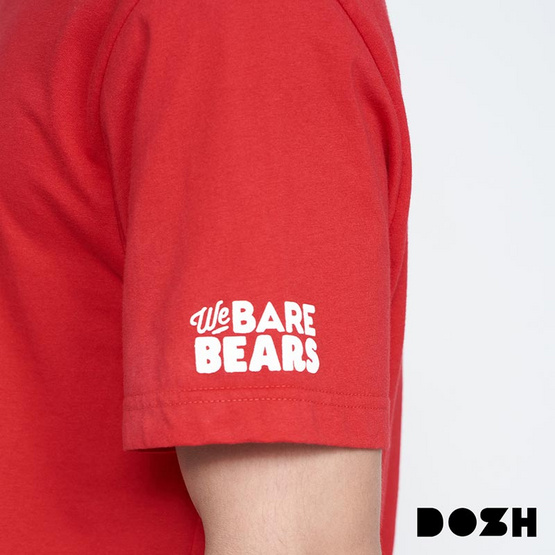 DOSH UNISEX T-SHIRTS WE BARE BEARS เสื้อยืดคอกลม แขนสั้น ผู้ชาย DBBMT5056