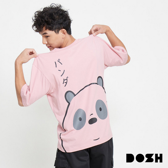 DOSH OVERSIZED SHORT SLEEVE T-SHIRTS WE BARE BEARS เสื้อยืดโอเวอร์ไซส์ DBBMT5050