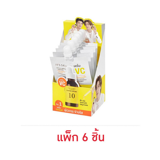 its skin เซรั่มบำรุงผิวหน้า Power 10 Formula VC Advanced 6 มล. (แพ็ก 6 ชิ้น)