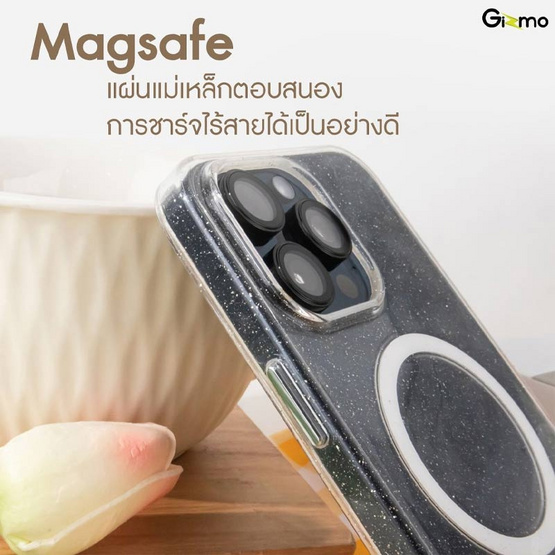 Gizmo เคส Glitter Magsafe IP15pro รุ่น GZ-033