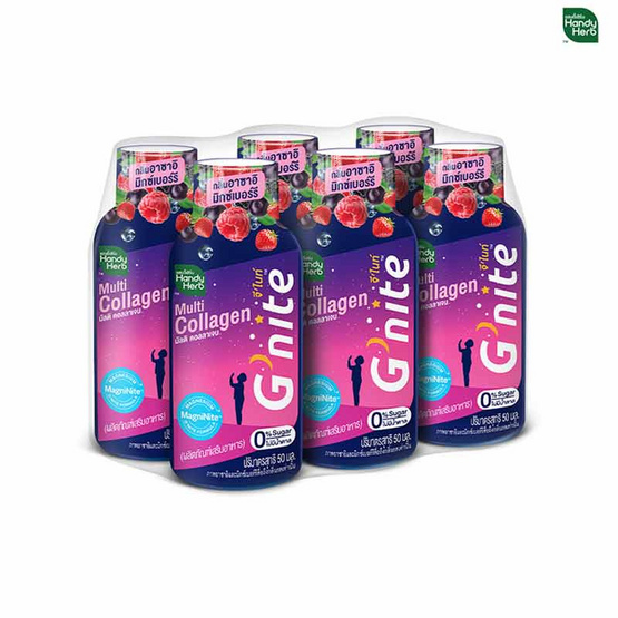 จีไนท์  คอลลาเจน 50 มล. (แพ็ก 6 ขวด)