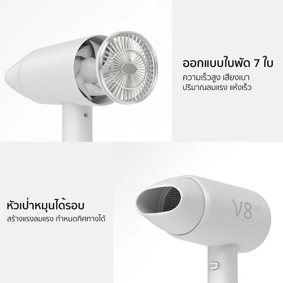 Cool A Styler ไดร์เป่าผมพกพา Hair Dryer 2000 วัตต์