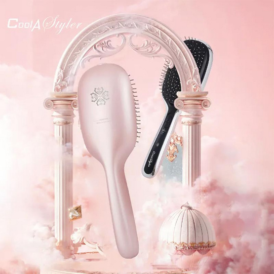 Cool A Styler หวีประจุลบป้องกันไฟ้ฟ้าสถิต Negative ions Hair Brush