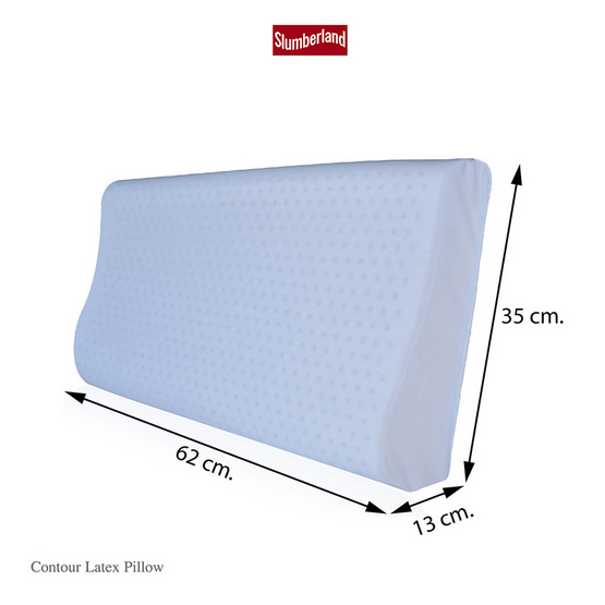 SLUMBERLAND LATEX CONTOUR PILLOW (106PLC) 1 แถม 1