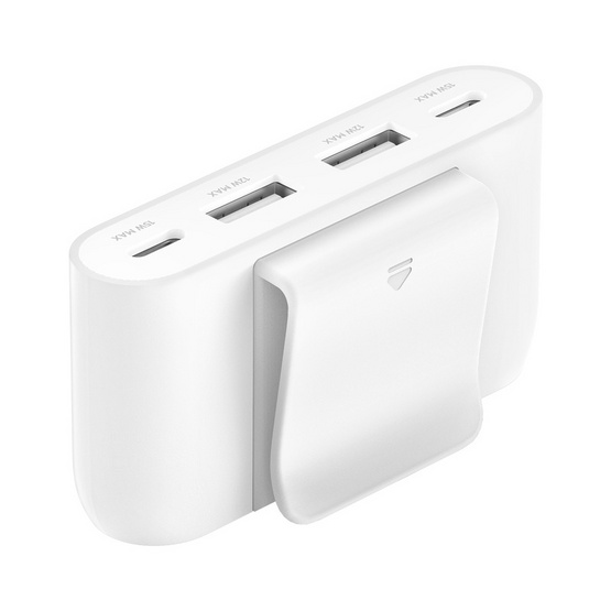 Belkin อุปกรณ์ขยายช่องจ่ายไฟ BoostCharge 4-Port?USB Power (BUZ001bt2MBKB7)