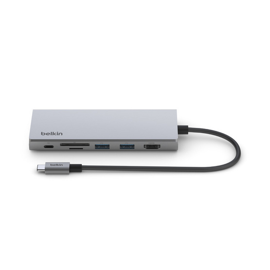 Belkin อุปกรณ์ขยายช่องสัญญาณ Connect USB-C 7-in-1 Multiport Adapter (INC009btSGY)