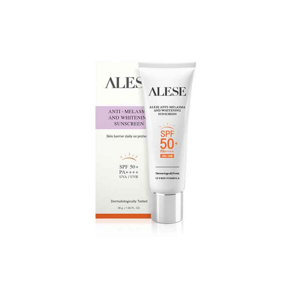 Alese ครีมกันแดด Anti-Melasma And Whitening Sunscreen 30 กรัม