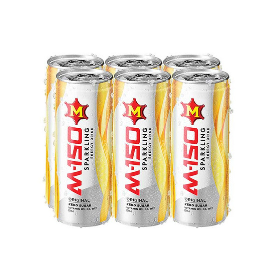 เอ็ม-150เครื่องดื่มชูกำลังสปาร์คกลิ้ง ออริจินัล 245 มล. (แพ็ก 6 กระป๋อง)