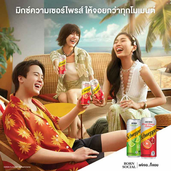 ชเวปส์มะนาวโซดาซีโร่  330มล.  (แพ็ก 6 กระป๋อง)