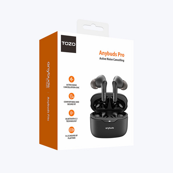 TOZO หูฟังบลูทูธแบบ True Wireless รุ่น Anybuds Pro