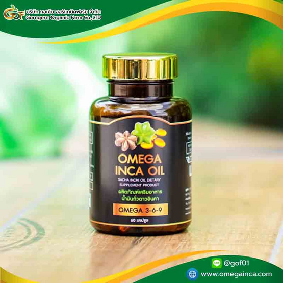 OMEGA INCA OIL น้ำมันถั่วดาวอินคา บรรจุ 60 แคปซูล