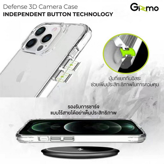 Gizmo เคส IP13 Pro Defense Camera รุ่น GZ-016