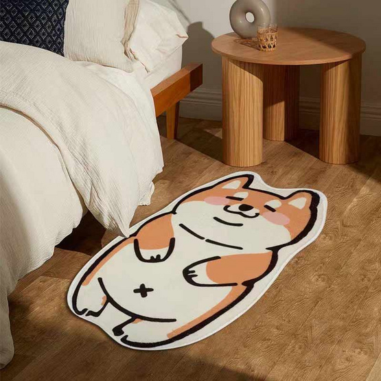 KOREA ME พรมเช็ดเท้านำเข้า กันลื่น ลาย Sleep Shiba