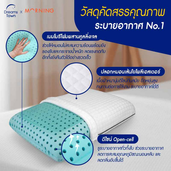 Morning Sleep หมอนสุขภาพ รุ่น Signature Pillow