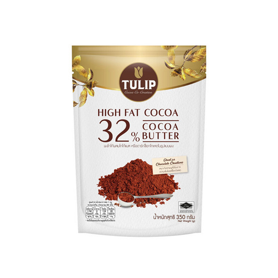 ทิวลิป โกโก้พาวเดอร์แอนด์โกโก้แมส 32% ขนาด 350 กรัม