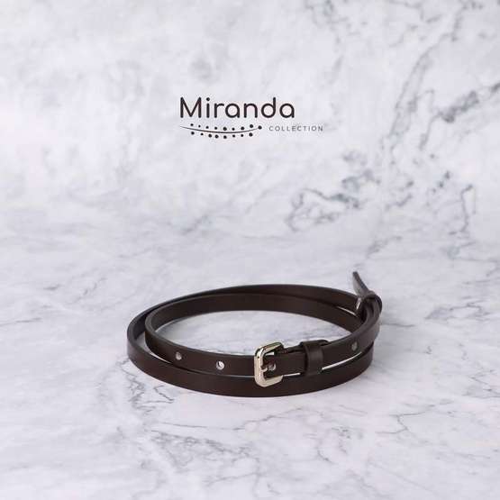 Louis Montini (Miranda) Women's belt เข็มขัดผู้หญิง หนังวัวแท้ เข็มขัดแฟชั่น MGW132