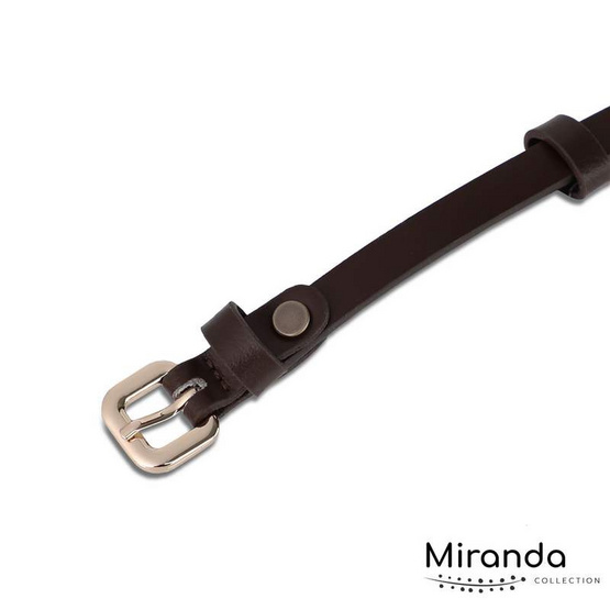 Louis Montini (Miranda) Women's belt เข็มขัดผู้หญิง หนังวัวแท้ เข็มขัดแฟชั่น MGW132