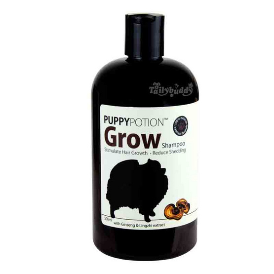 Puppy Potion สูตร Grow แชมพูสุนัข สารสกัดจากโสม ลดขนร่วง 500ml