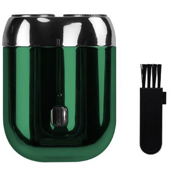 Mini Shaver เครื่องโกนหนวดแบบไร้สาย 2 หัว Electric ShaverSJ-601 Green