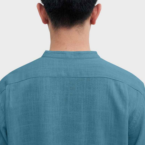 GALLOP Men's Wear เสื้อคอจีนแขนยาว ผ้าลินิน (Linen Long Sleeve Mandarin Collar Shirt) รุ่น GW9034