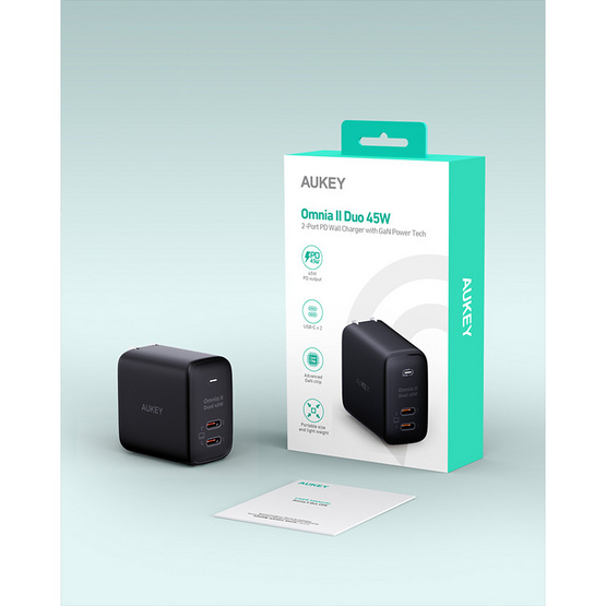 Aukey หัวชาร์จ รุ่น PA-B4T