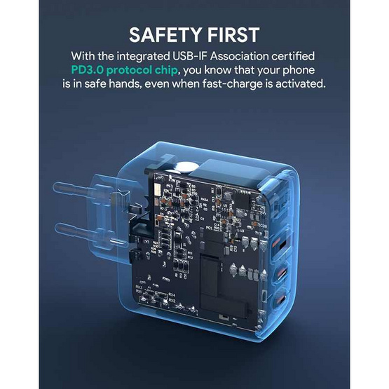 Aukey หัวชาร์จ รุ่น PA-B6T
