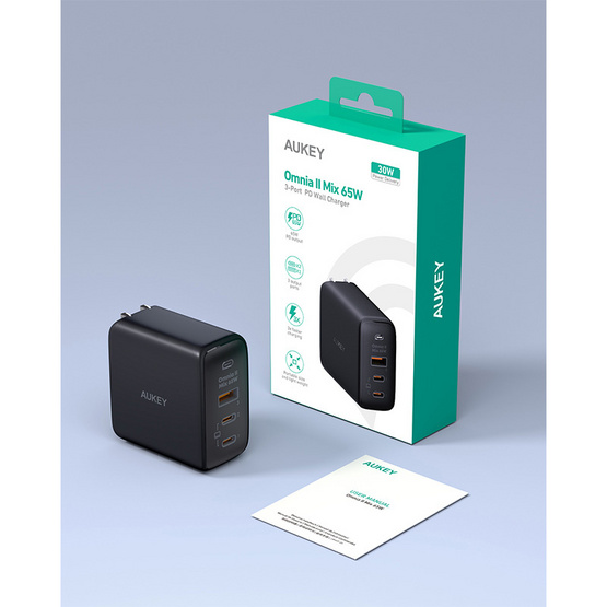 Aukey หัวชาร์จ รุ่น PA-B6T