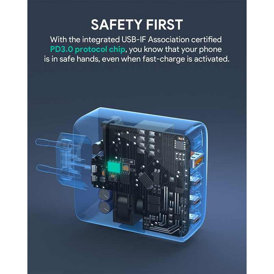 Aukey หัวชาร์จ รุ่น PA-B7S Aukey หัวชาร์จ รุ่น PA-B7S
