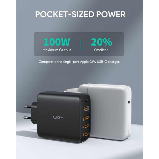Aukey หัวชาร์จ รุ่น PA-B7S Aukey หัวชาร์จ รุ่น PA-B7S