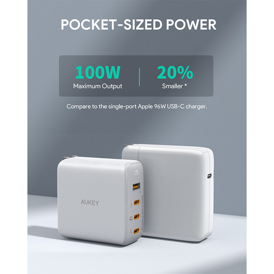 Aukey หัวชาร์จ รุ่น PA-B7S