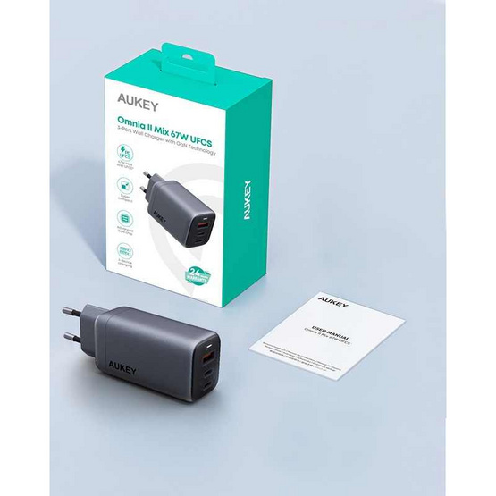 Aukey หัวชาร์จ รุ่น PA-B6U