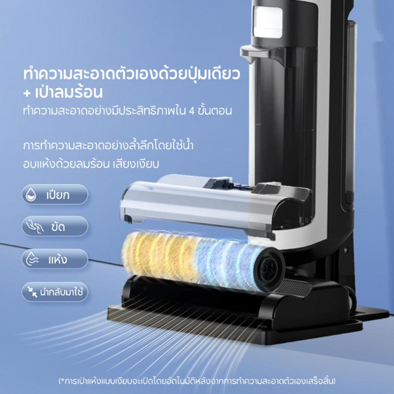 Simplus เครื่องดูดฝุ่นพร้อมถูพื้นไร้สาย รุ่น XDJH001